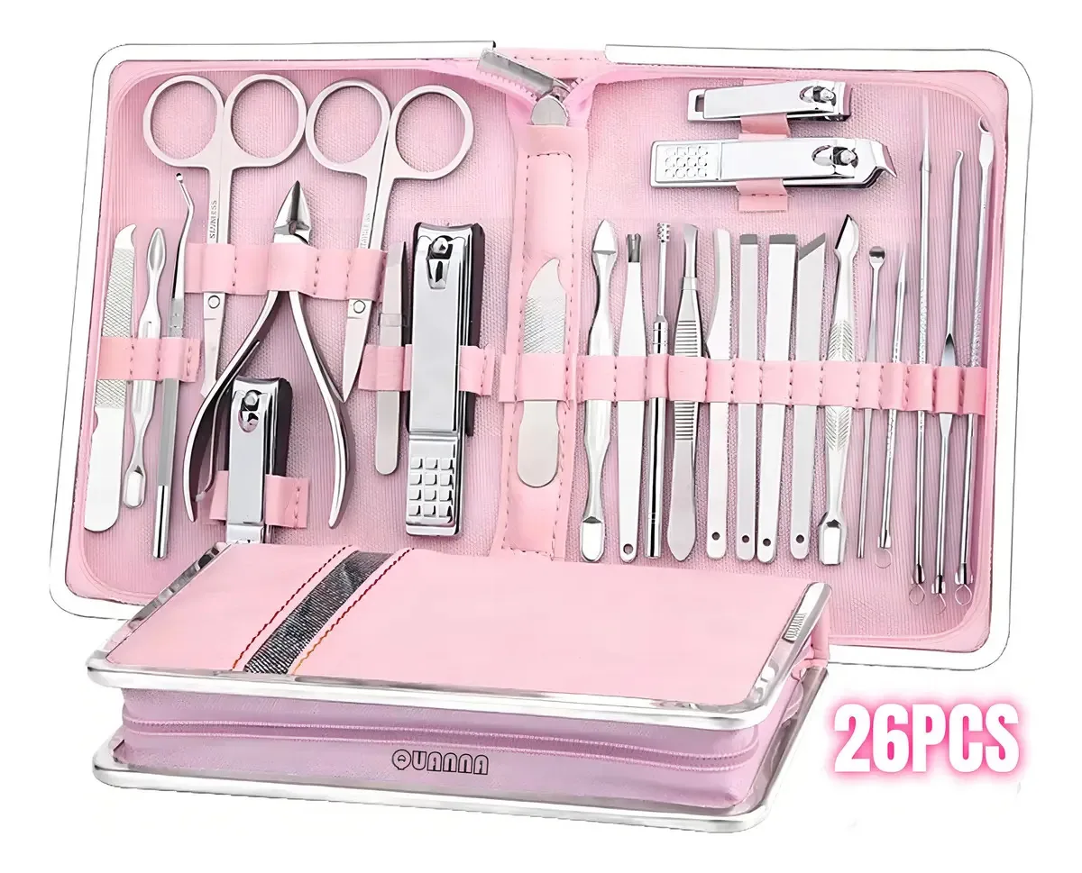 Kit de manicure e pedicure Quanna 26PCS do 26 peças