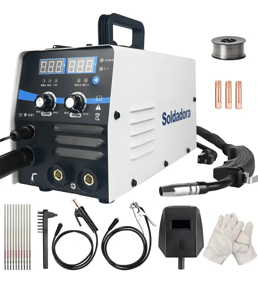 Máquina de solda por microfio DiLi Inversor Máquina de solda Mma Tig Mig