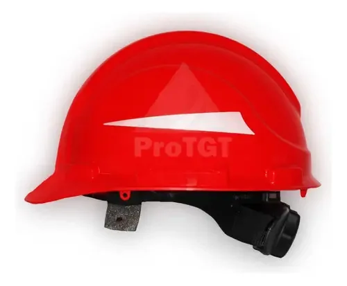 Capacete de segurança Matraca Cachucha com cor vermelha reflexiva Infra Pro