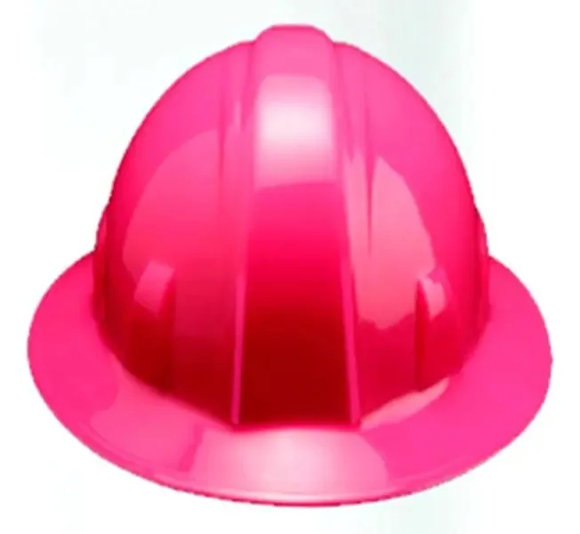 Capacete de segurança rosa tipo asa larga Matraca Infra Fit