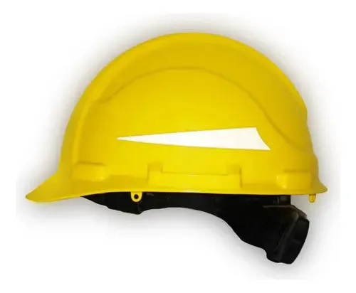 Capacete de segurança Matraca Cachucha com cor reflexiva Infra Pro amarela