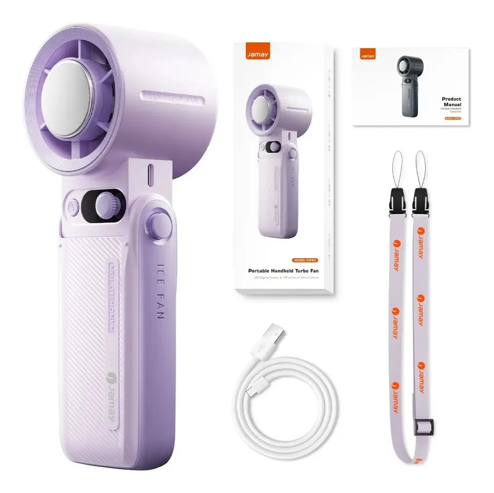 Ventilador portátil Jamay F5pro - cor lavanda