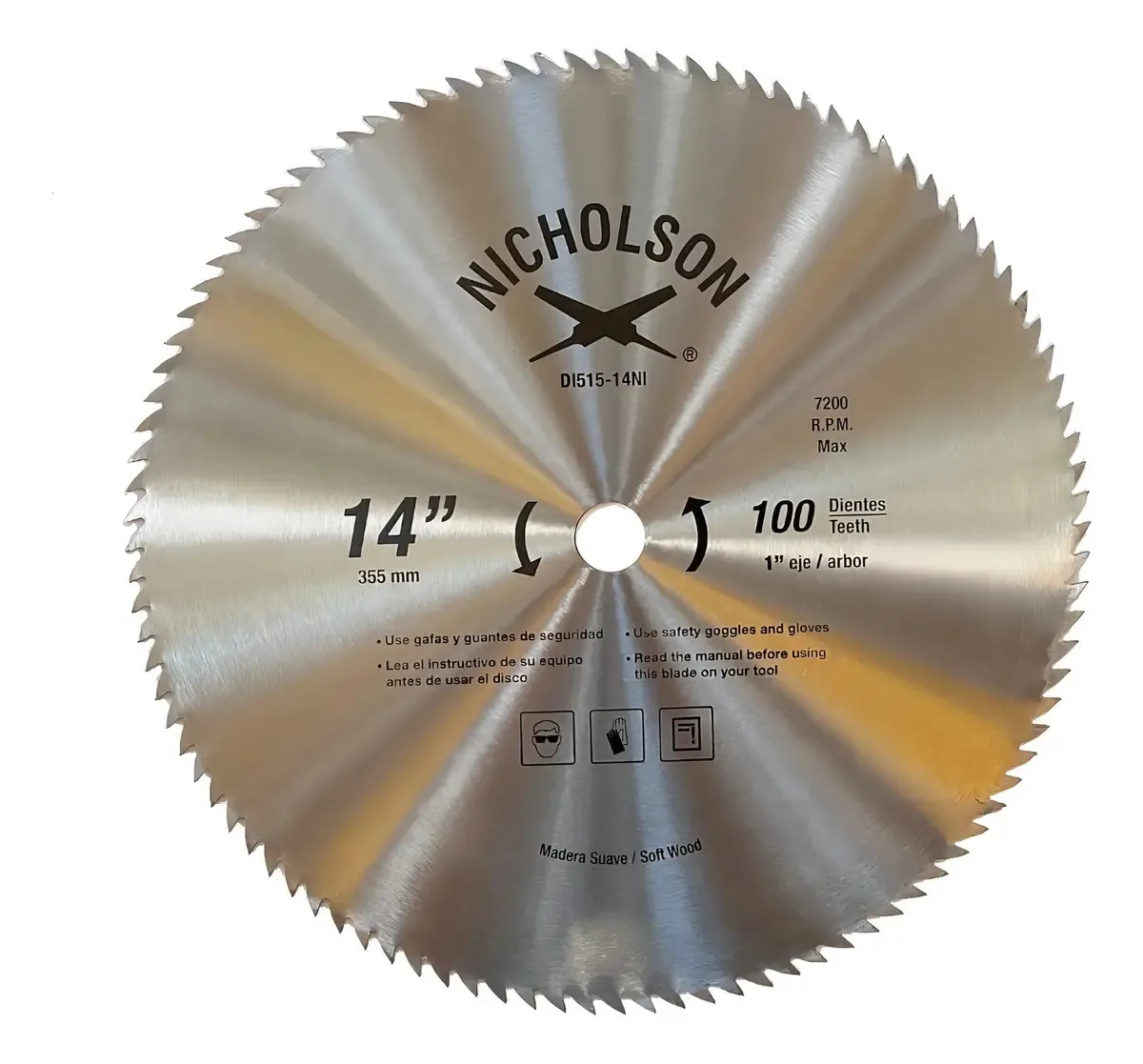 de corte Nicholson DI515-14NI 355mm x 2mm