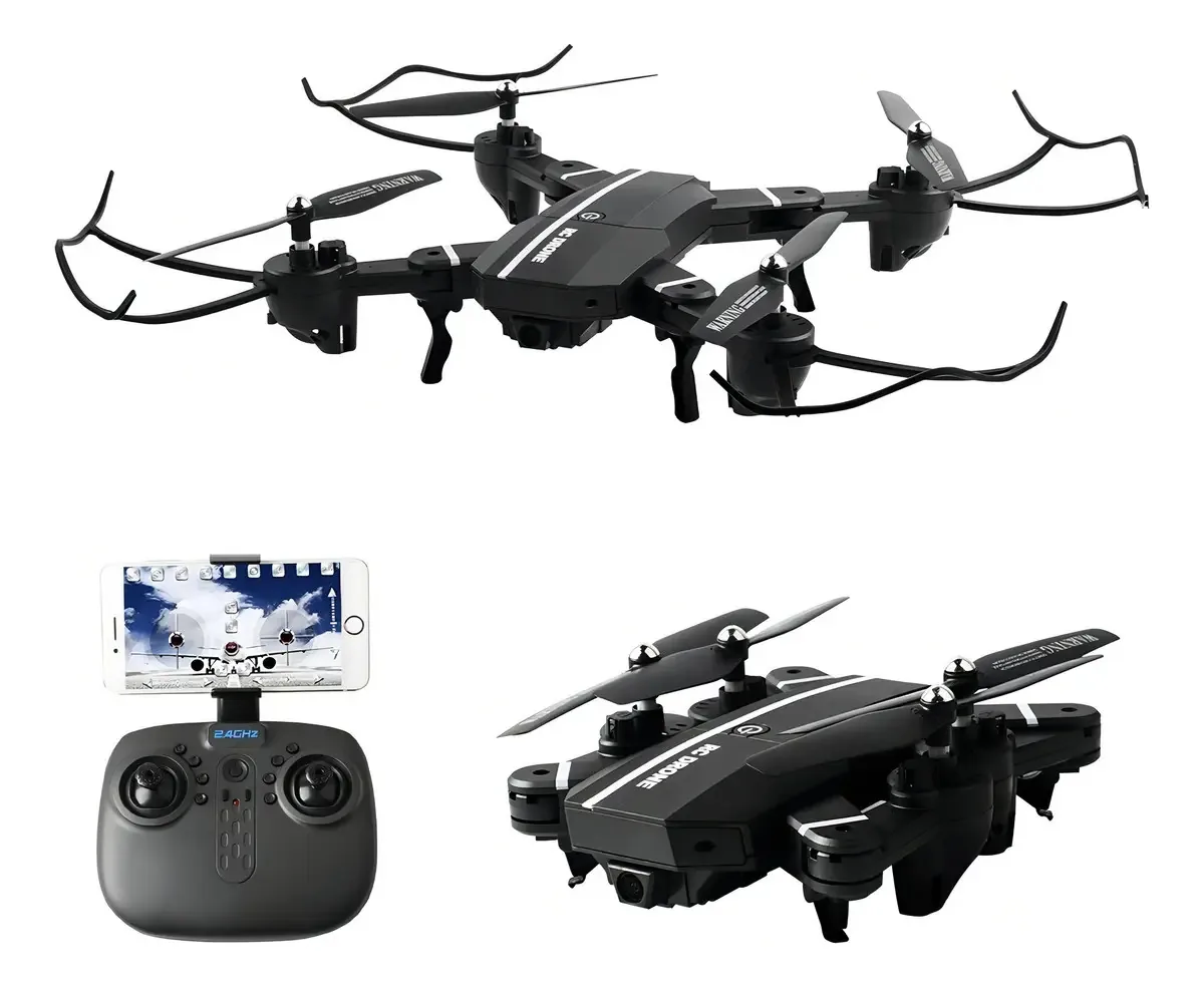 Drones de câmera dobrável angular Fpv 720p Hd