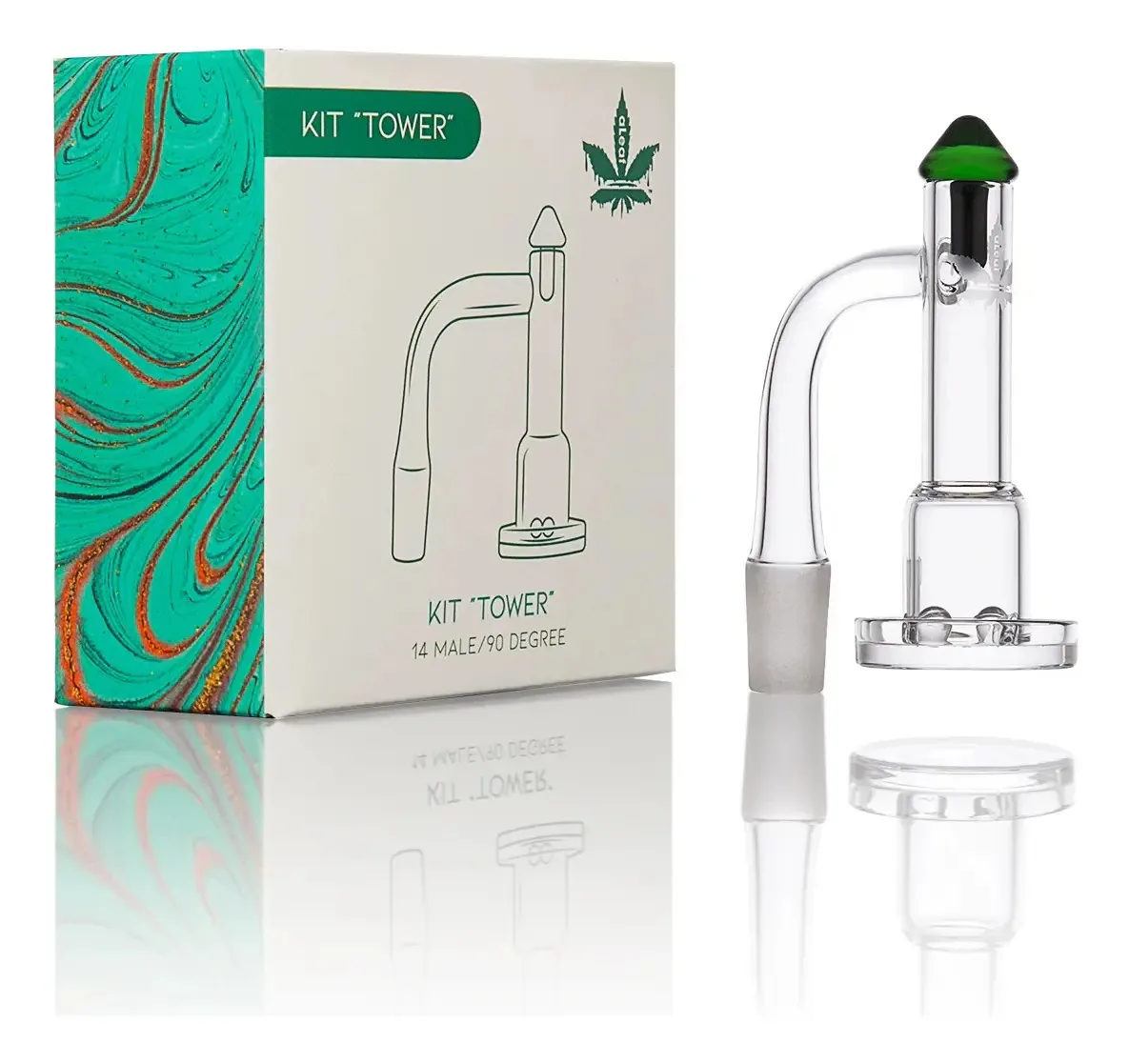 Kit de taças de vidro Banger Dab Terp | Aleaf Spinner Tower