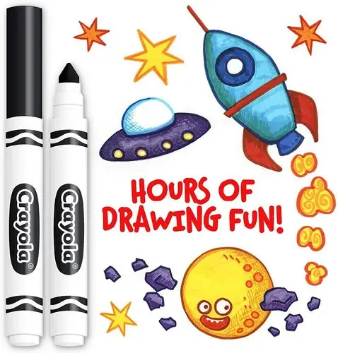 12 marcadores pretos Crayola