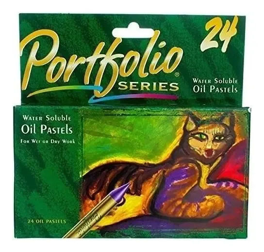 24 pastéis de óleo solúveis em água, cores variadas | Crayola
