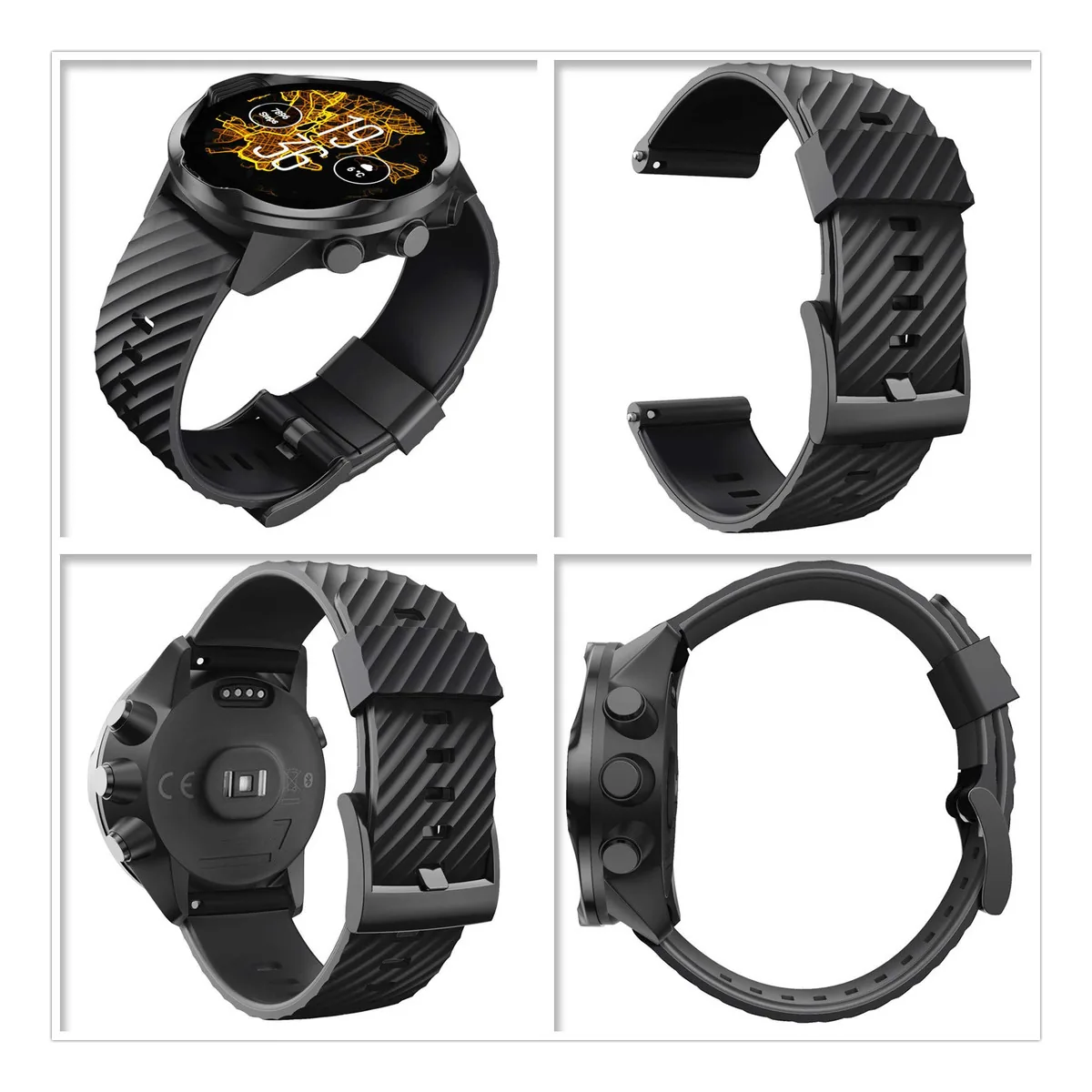 Houniixie - Correia de Silicone Adequada para 7 e 9 Canais, Correia de Pulso Resistente ao Suor