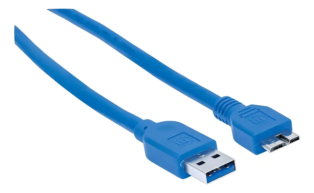 Cabo de dados Manhattan 354318 Usb 3.0 cor azul