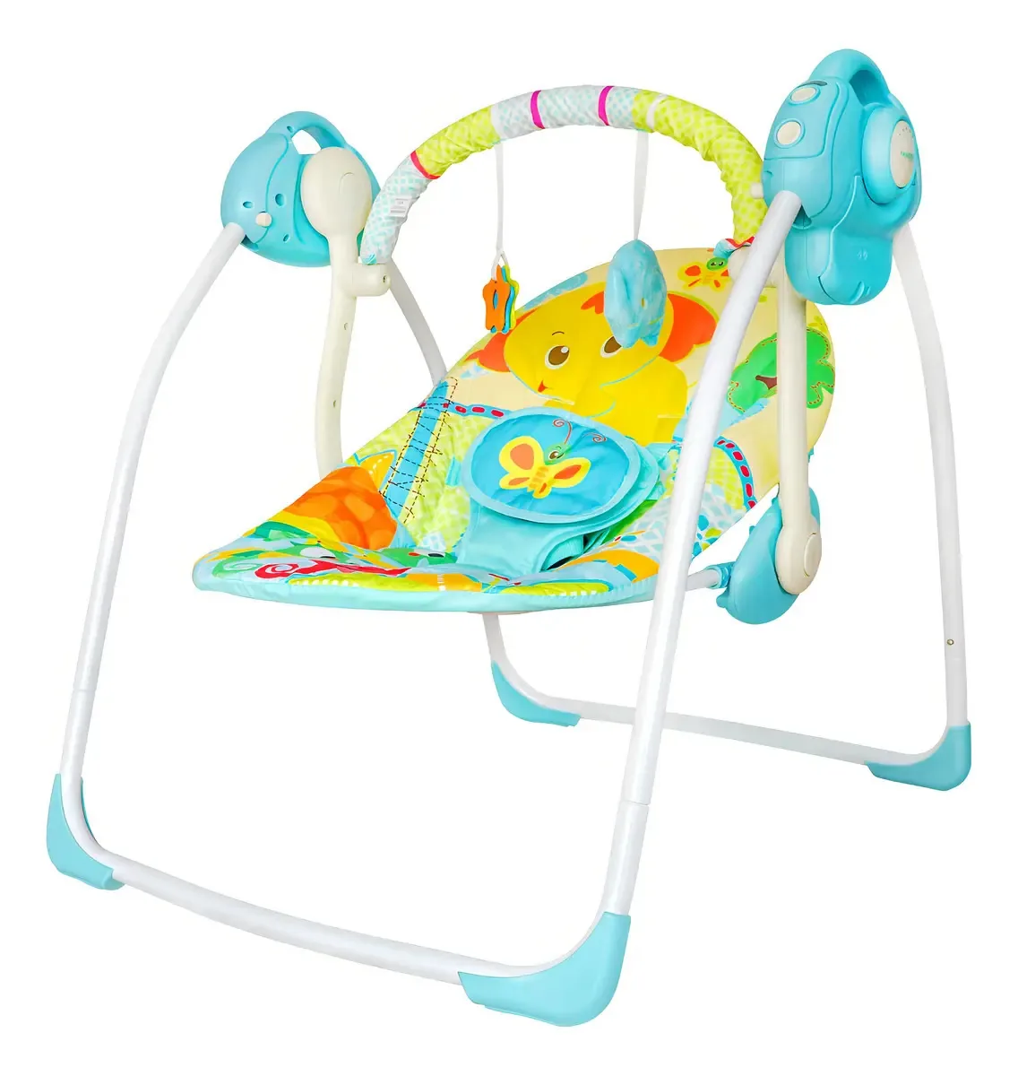 Balanço elétrico portátil para bebês, balanço relaxante com