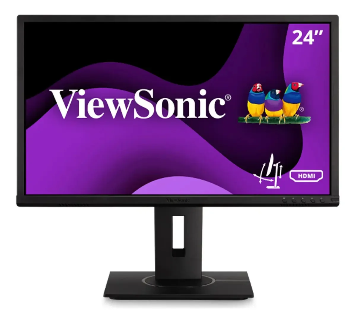 Monitor Ergonômico Viewsonic Vg2240 De 22 Polegadas E 1080p Com Hub Usb Integrado, Entradas Hdmi, Displayport E Vga Para Casa E Escritório (renovado)