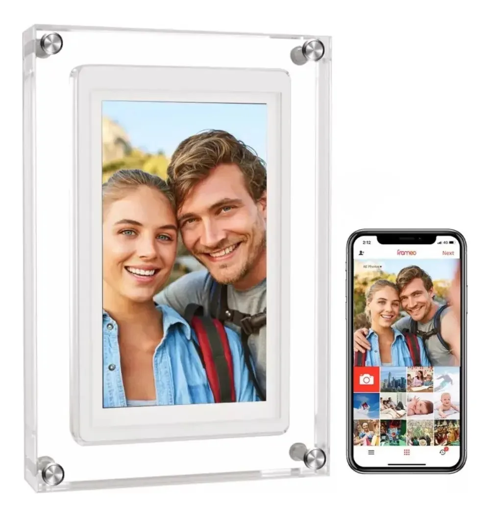 Moldura digital acrílica de 5 polegadas