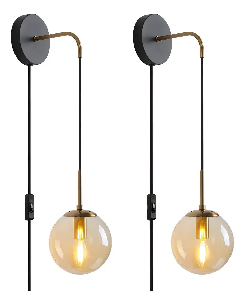 Luzes de parede, luminária de parede moderna Mid-S