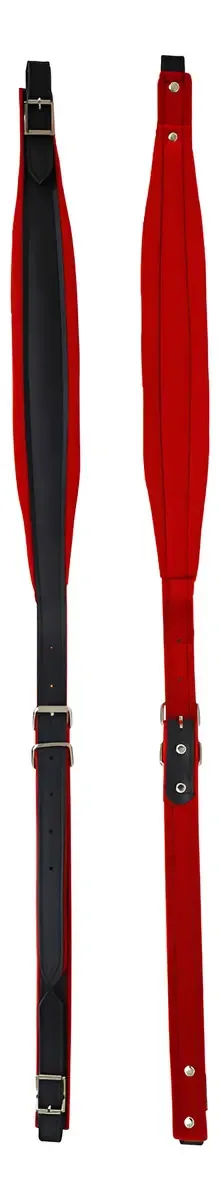 Alça de acordeão Ubxvamm, alça de ombro de acordeão. Cor: vermelho