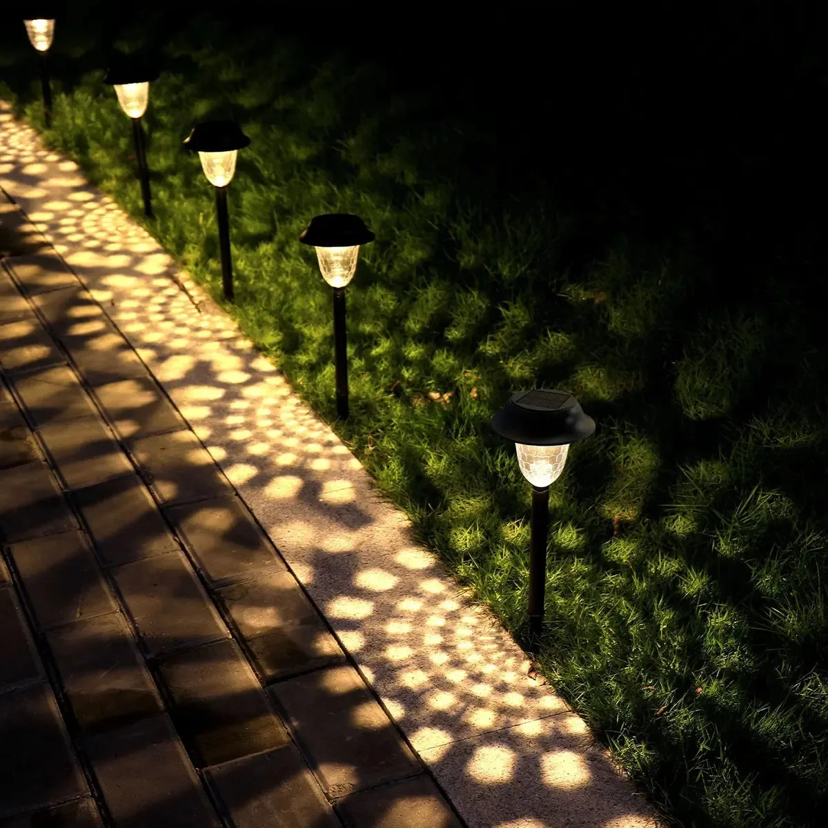 Pacote Ootday de 8 luzes solares de estrada, luzes solares LED