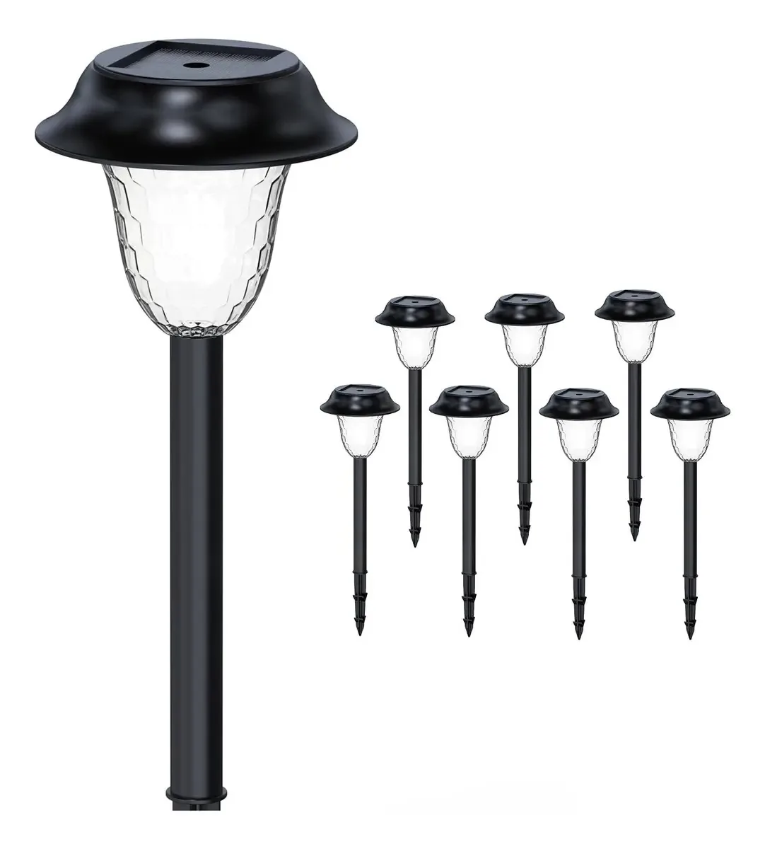 Luzes solares para jardins ao ar livre