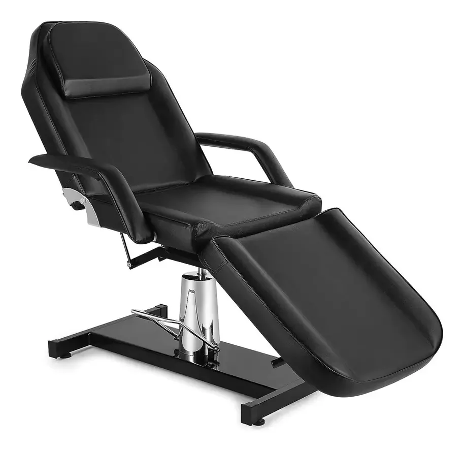 Cama de massagem facial hidráulica multifuncional preta