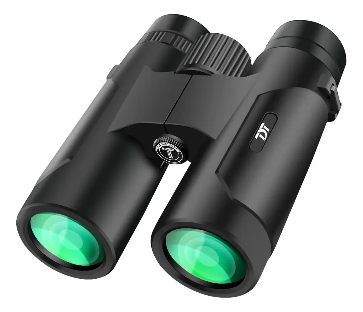 Binóculos Tdt 12 x 42 para adultos, binóculos Compa. Cor: Preto