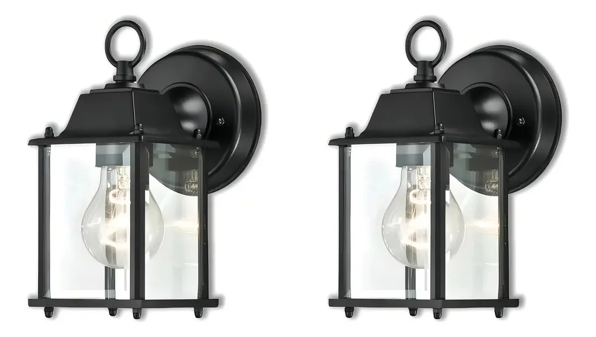 Pacote Wisbeam de 2 luminárias de parede externas, Apliq