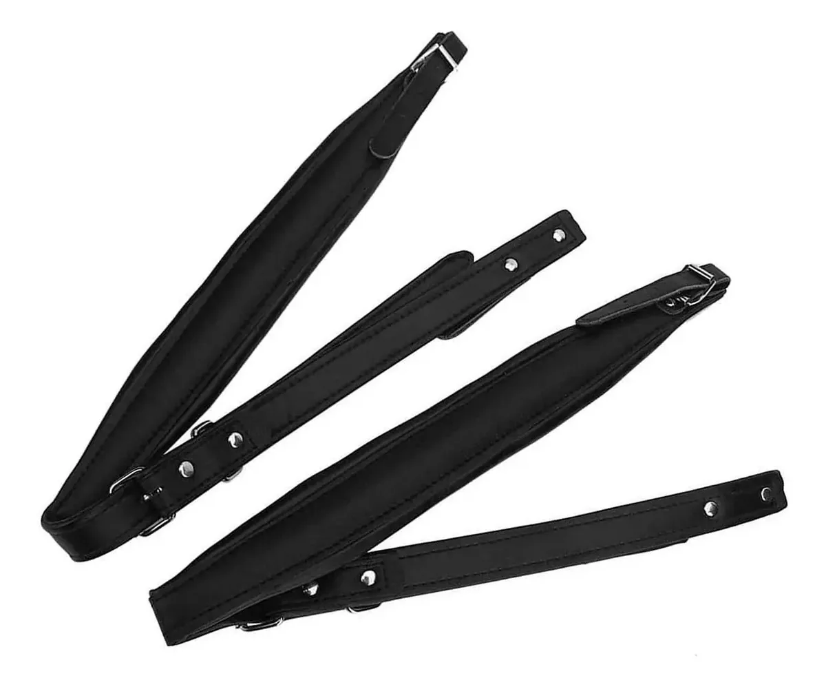 Alças Acolchoadas para Acordeão, Alças de Ombro Ajustáveis para Instrumentos Musicais de Acordeão de Baixo 16-120, Preto, 32