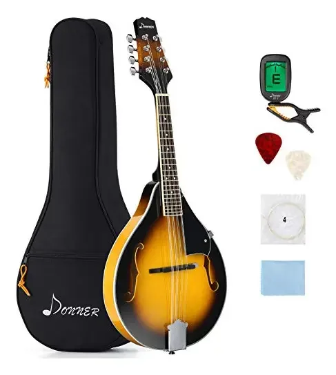 Bandolim Donner de 8 cordas Mahogany Sunburst em estilo A