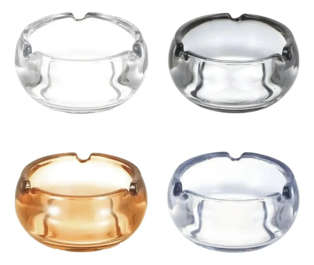 Cinzeiro elegante, modelos circulares variados