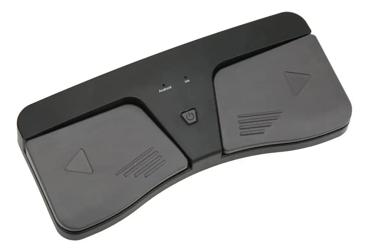 Luqeeg Virador de Páginas Sem Fio, Pedal Giratório de Página de Partituras, Pedal Portátil para Partituras de Guitarra Acessórios para Instrumentos Musicais para Casamento, Festa