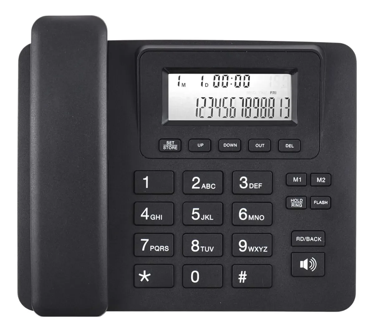 Rooyar - Telefone Fixo de Computador, Telefone Fixo para Chamadas, Escritório em Casa com Visualização de Chamadas, Telefone
