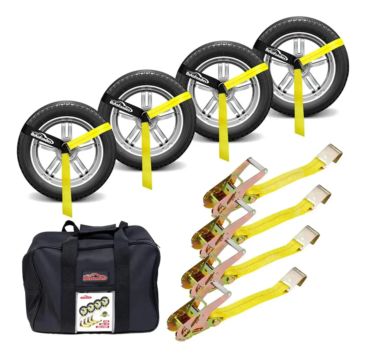 Kit de gravata ajustável para veículos Autofonder com gancho