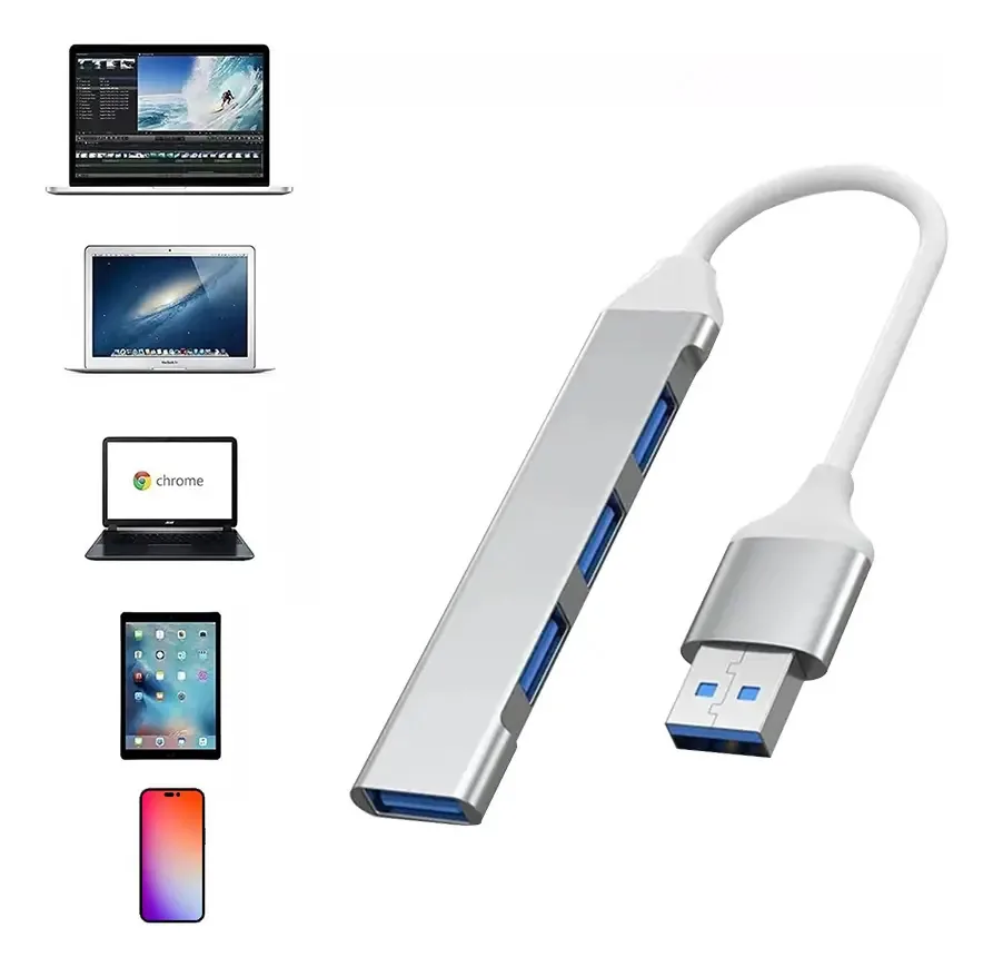 Conector De Adaptador Usb Multi Usb 4 Em 1 Adaptador Usb Usb-a