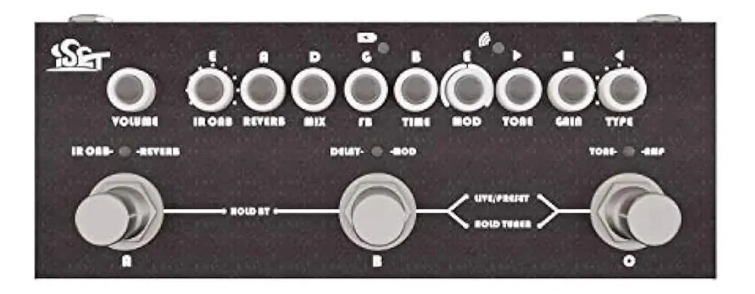 Pedal de guitarra Iset Cube Baby - vários efeitos Bluetooth