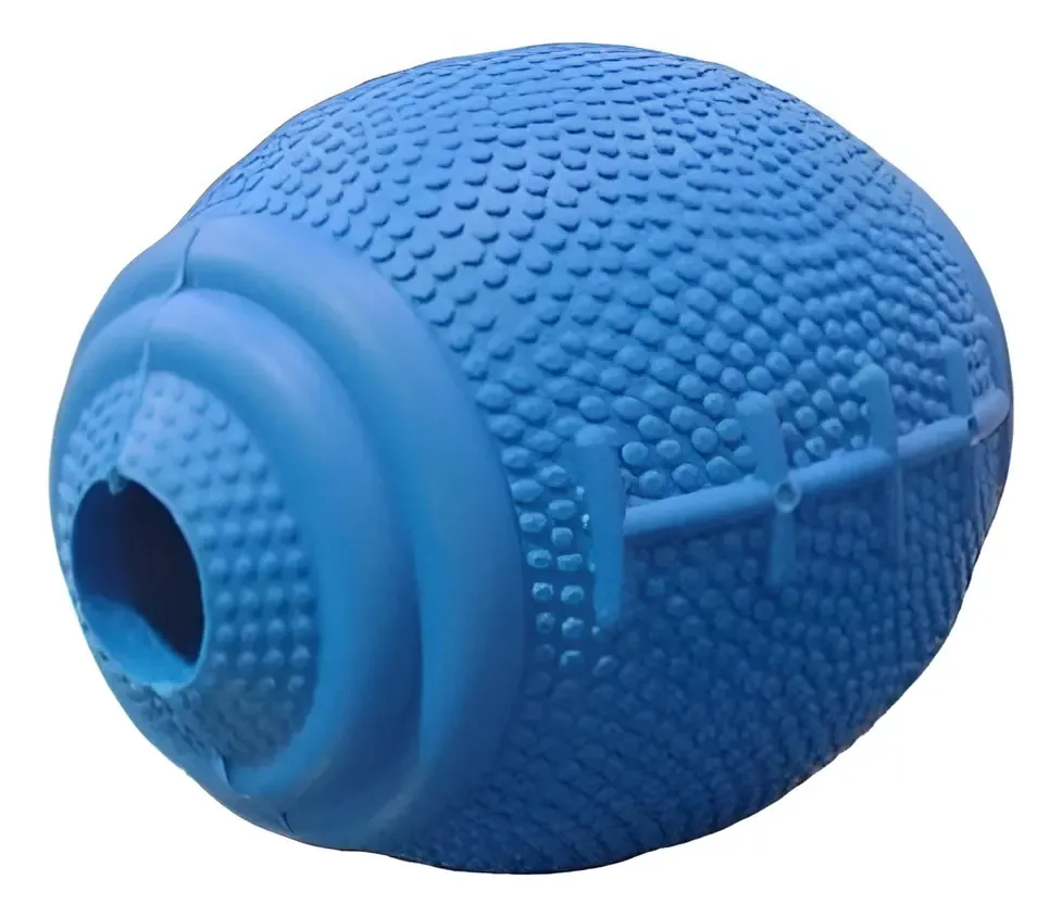 Rugby Hard Ball Doser Toy Snack Food Cor azul