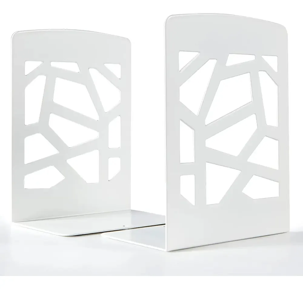 Suportes de livros decorativos pesados Cocomk para escritório, Ho