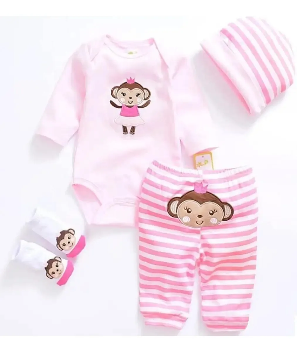 Roupas de boneca Tatu Reborn de 20 a 22 polegadas, conjunto D