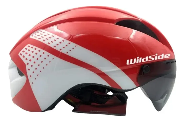 Capacetes de segurança para ciclismo de estrada MTB ao ar livre, iscas de pesca em cores L, vermelho e branco, tamanho L57-61 cm