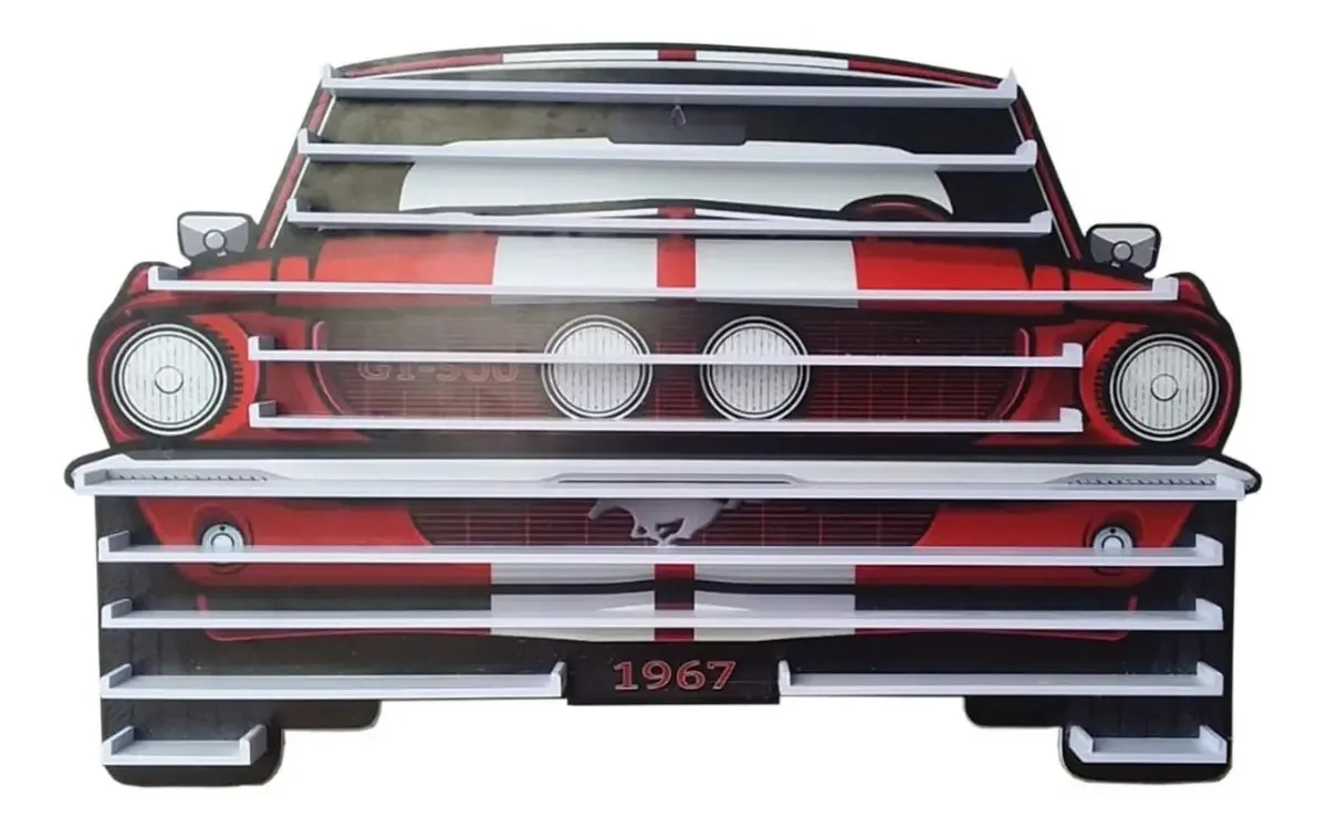 Expositor de veículos em escala, Mustang vermelho