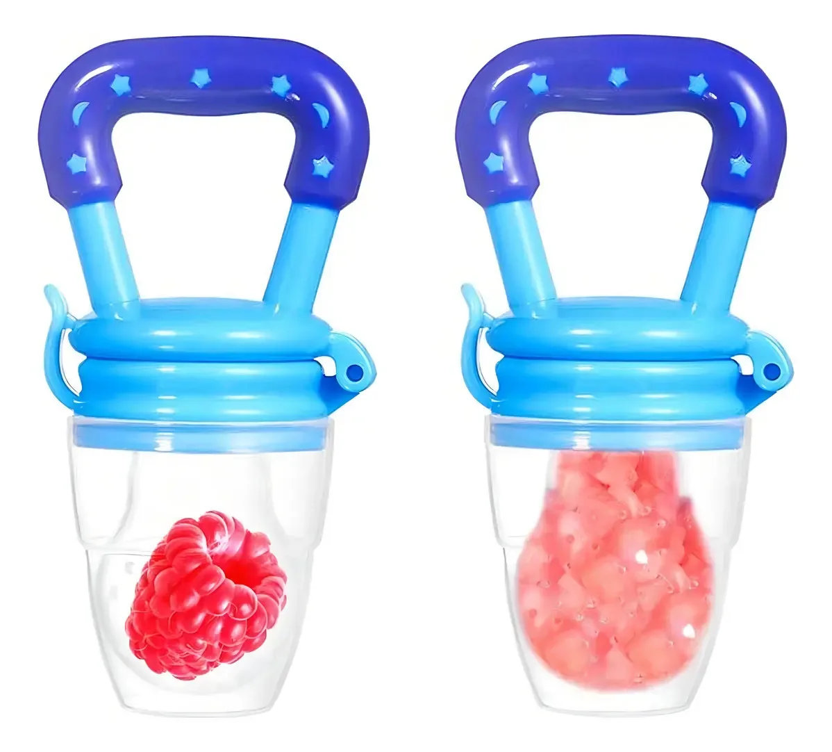 Chupetas Para Frutas 2 Peças, Alimentador Antissufocante De Frutas E Verduras Para Bebês Avedistante Chupeta Brinquedo Mordedor