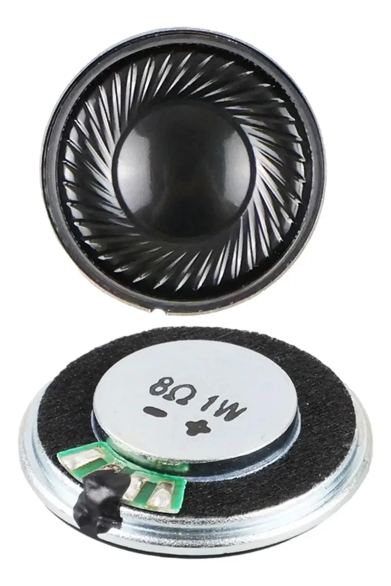 2 alto-falantes de 28 mm, 8 ohms, 1 W, alto-falantes nítidos e graves ricos para alto-falantes auditivos domésticos
