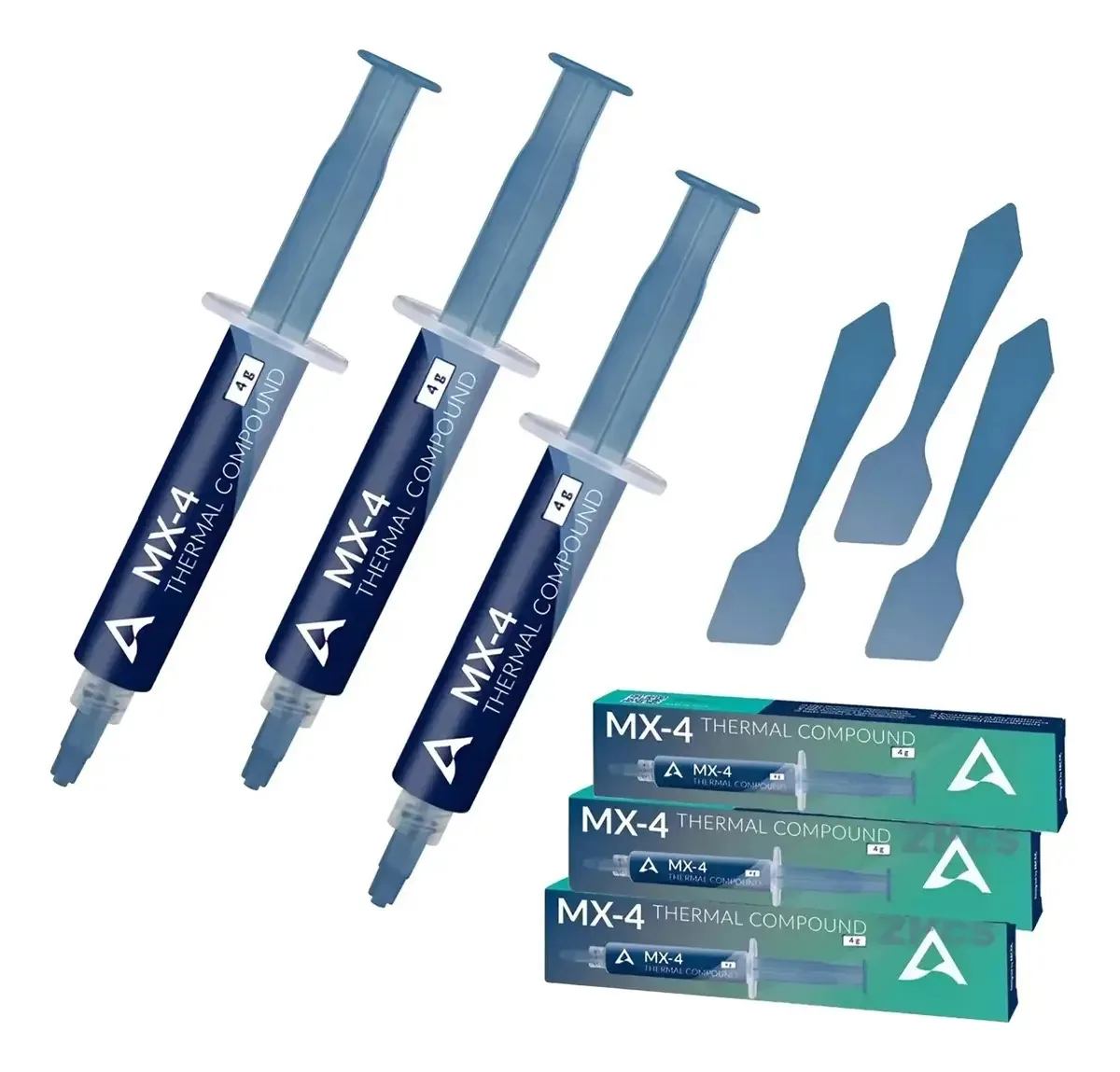 Pasta térmica Mx-4, 4 G, pasta térmica para CPU, 3 unidades Tangdybwcz®