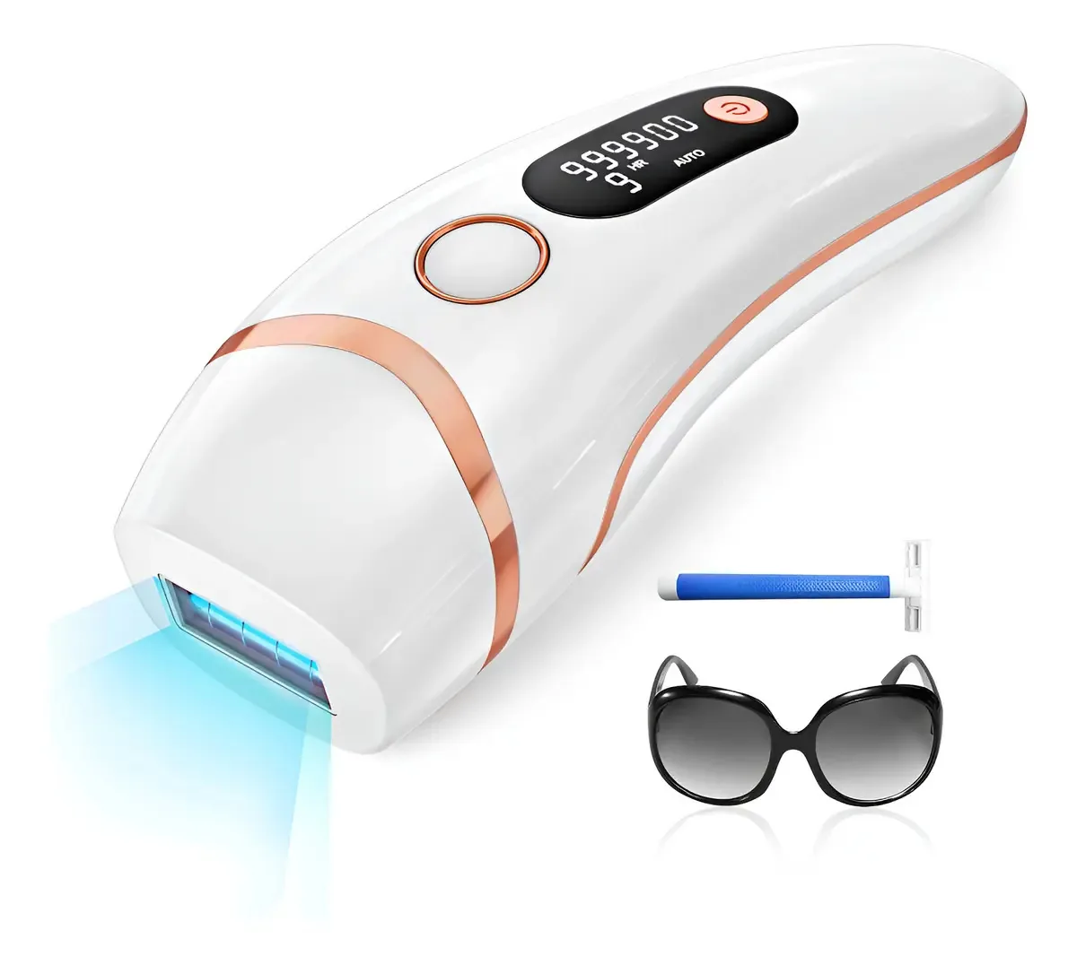 Depilação a laser Amotaos para mulheres e homens, dispositivo. Cor Z-branco-dourado 5kg