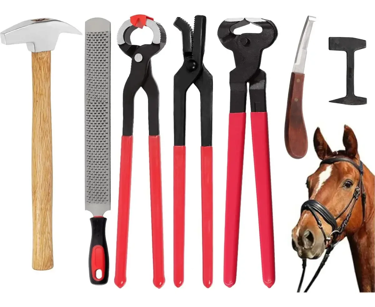 Kit profissional de ferramentas para aparar ferraduras