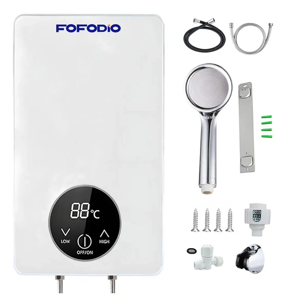 Aquecedor elétrico de água de passagem Caldeira instantânea Aquecedores elétricos de passagem Caldeira instantânea 3500w