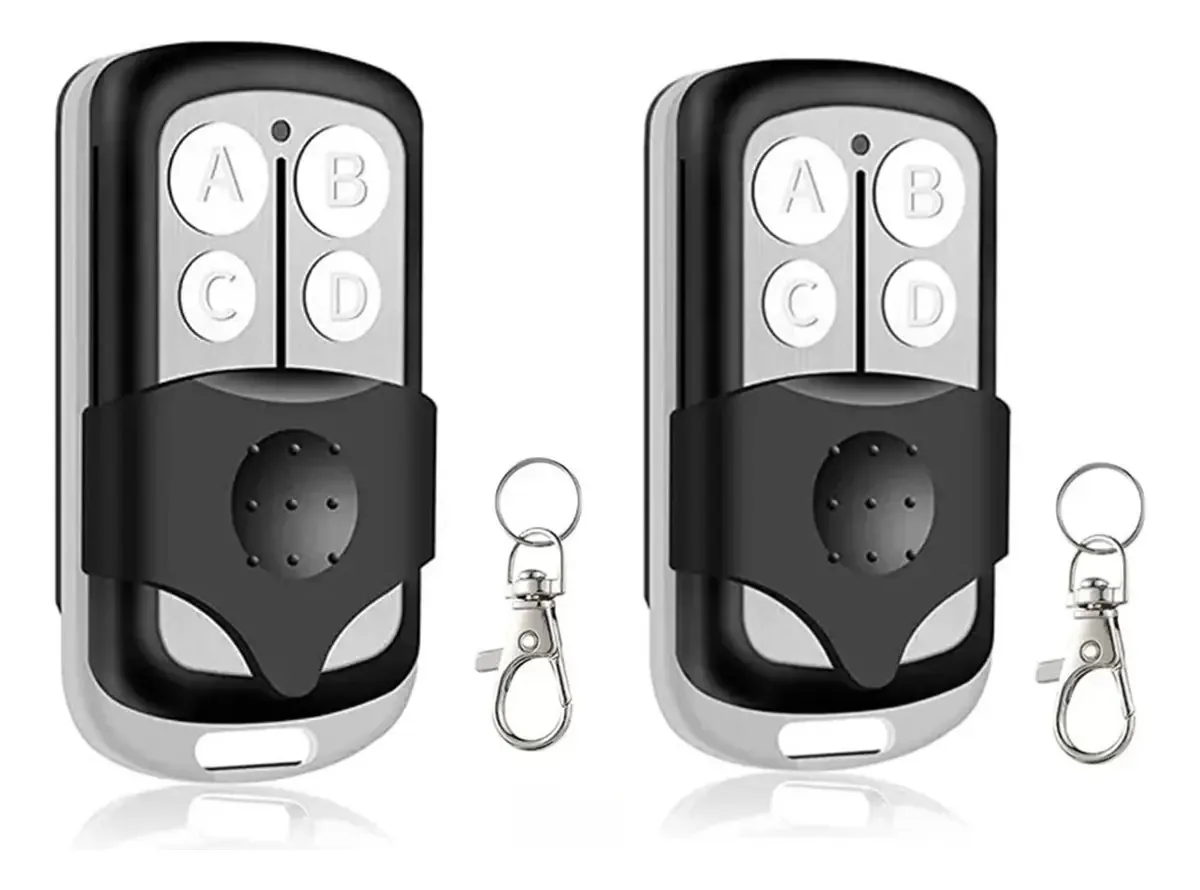 2 unidades de controles remotos universais, portas automáticas, 433 mhz
