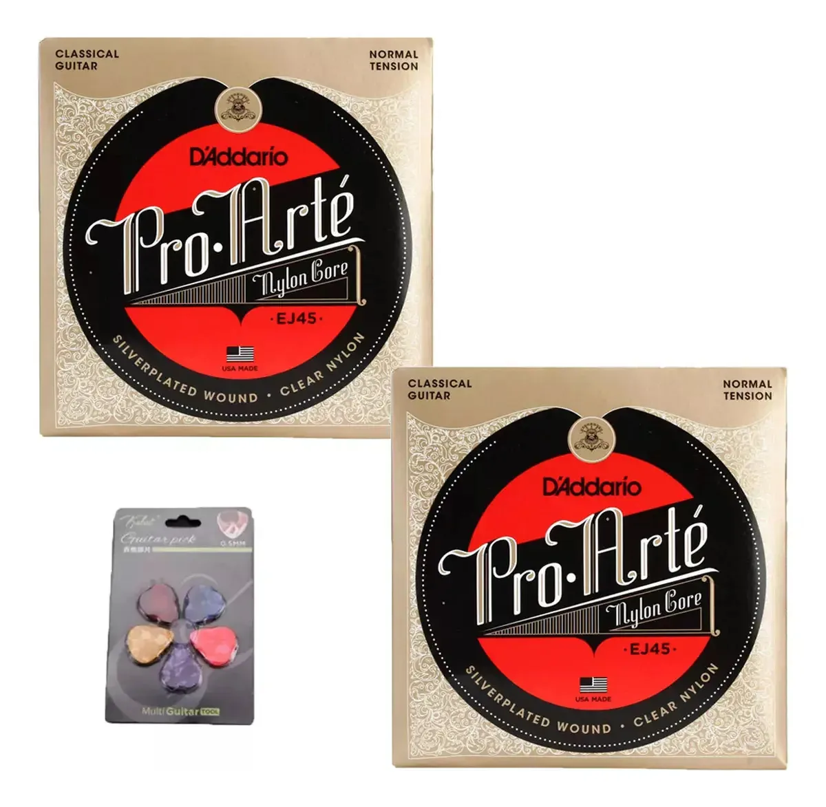 Corda de guitarra acústica D'addario Ej45 de 2 peças