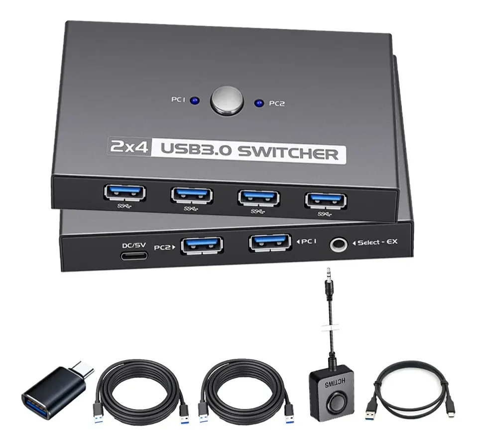 Switch Switch Usb Kvm Printer Hub Adaptador USB para USB
