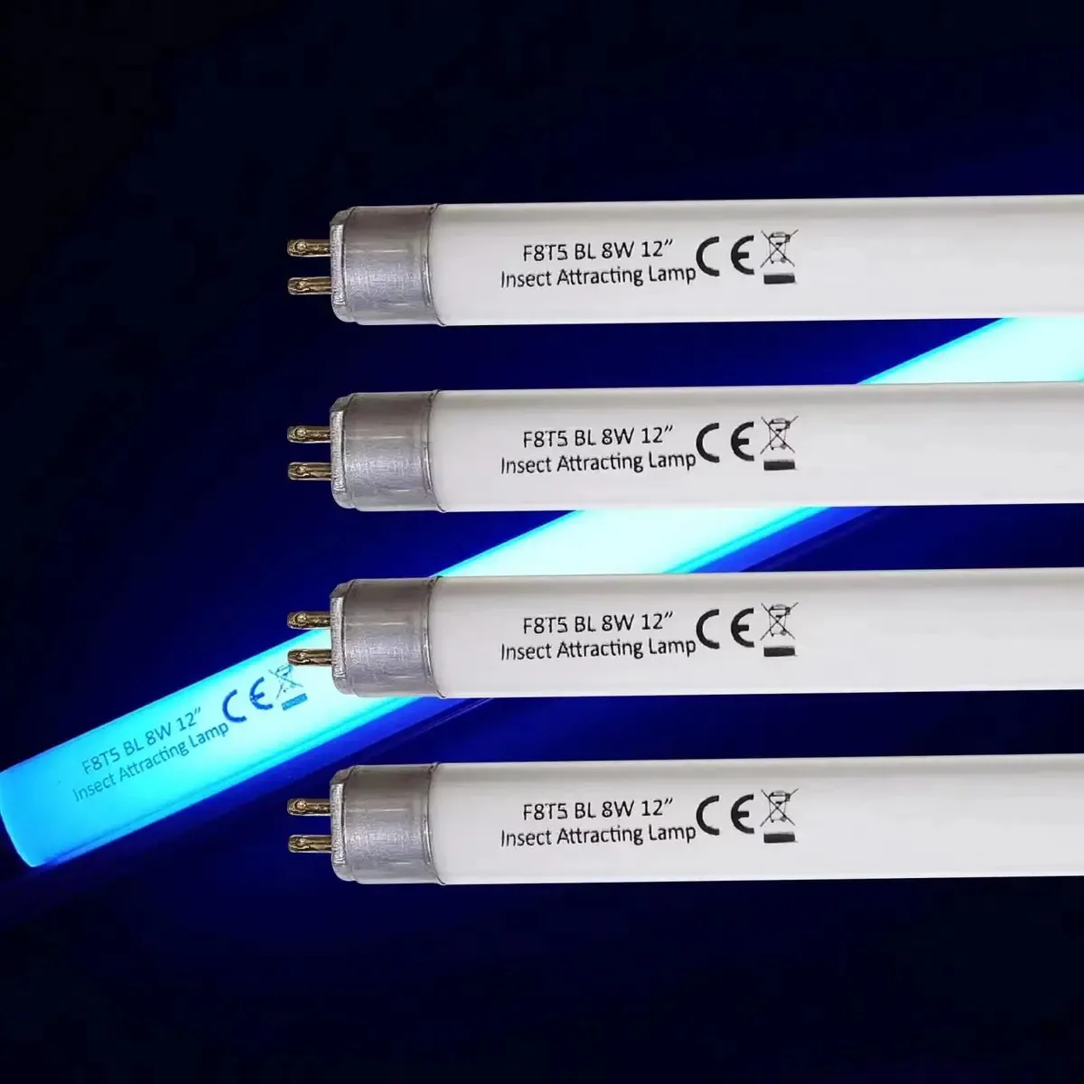 Pacote de 4 lâmpadas fluorescentes de substituição T5 de 8 W