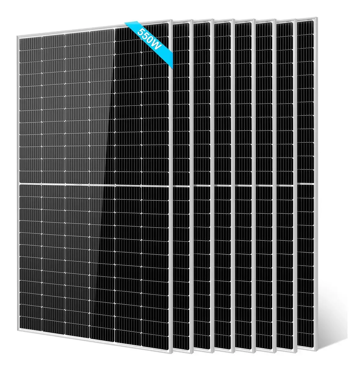 Sungoldpower - 8 painéis solares monocristalinos de 550 W, C