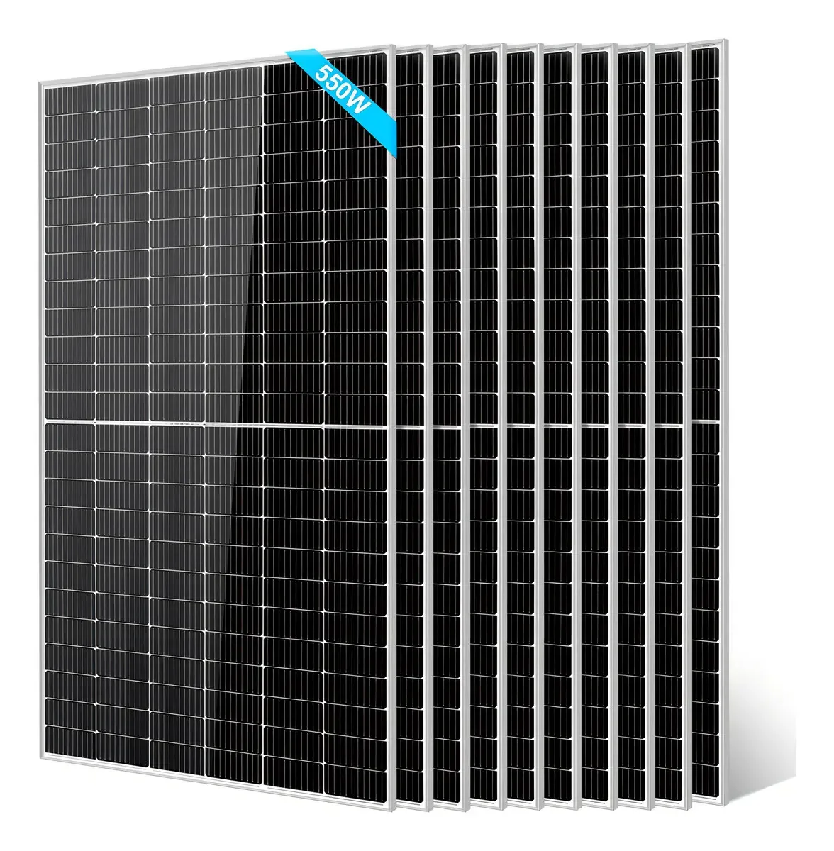 Sungoldpower - 10 painéis solares monocristalinos de 550 W
