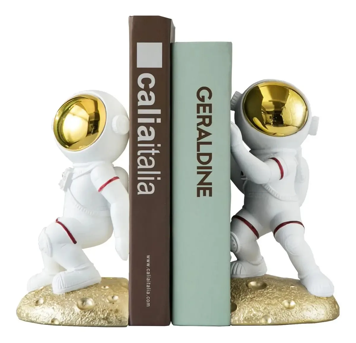 Suportes de livros com tema espacial Banllis para prateleiras, Ex