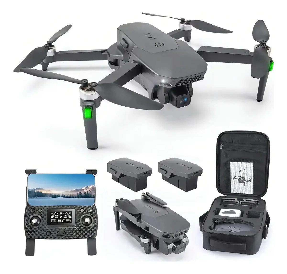Drones Xil com câmera 4K UHD para adultos iniciantes, 2 bar